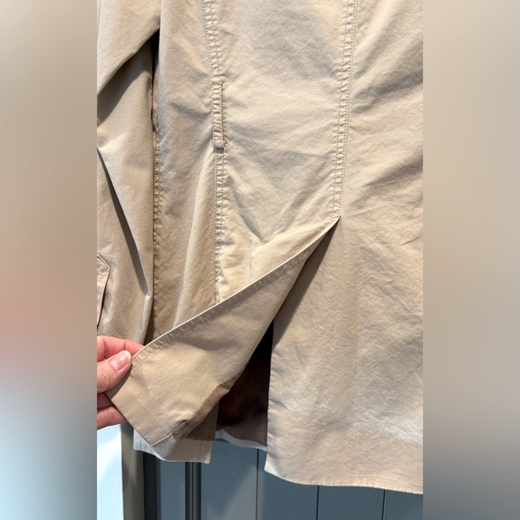 Club Monaco Tan Utility Coat, Small, patch pockets, cotton w/slight stretch - Picture 7 of 8